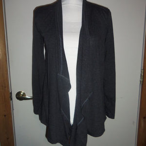 Rags & Couture Draped Open Front Cardigan